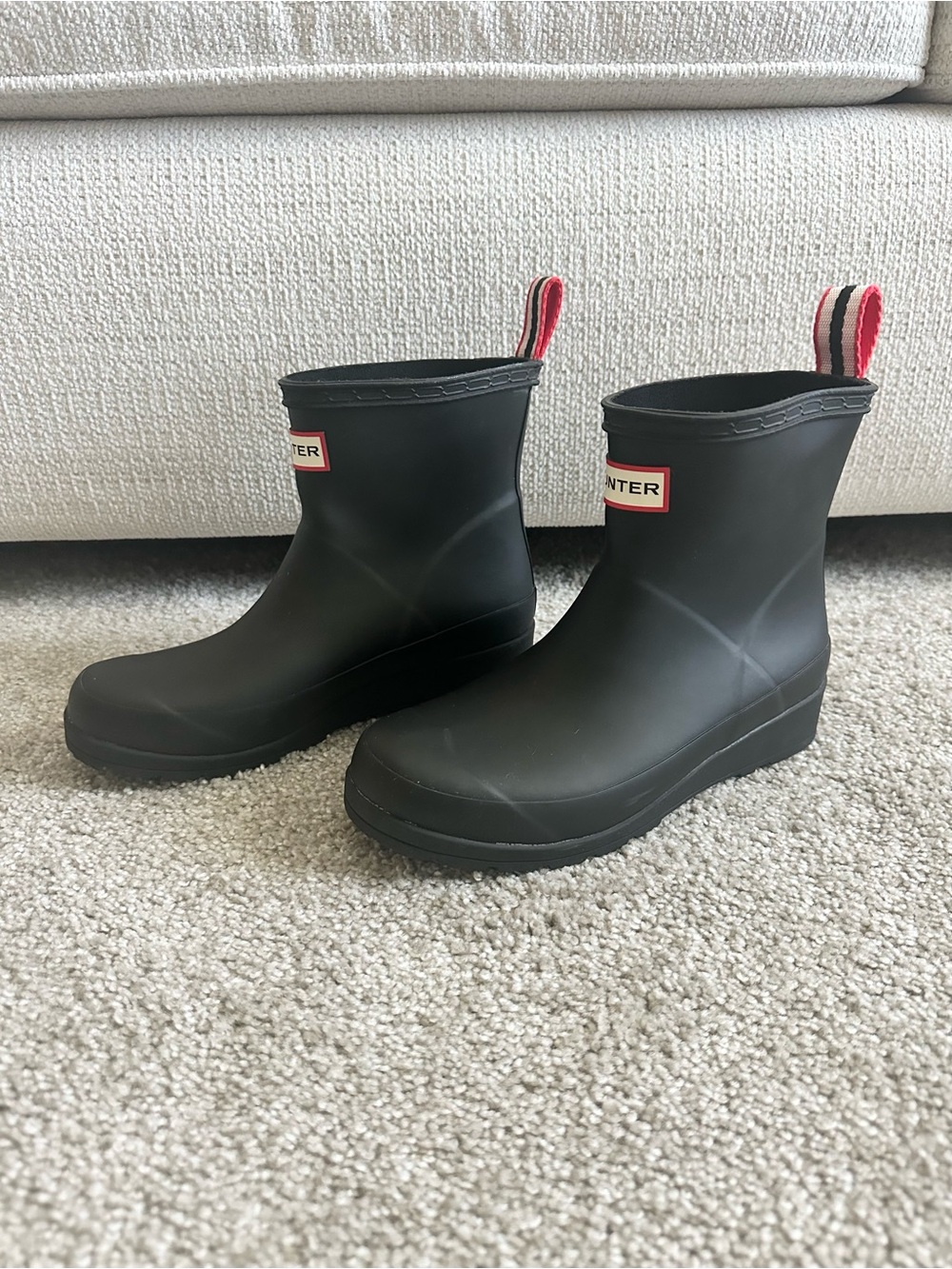 Hunter Original Play Short Rain Boots Black - Size 5
